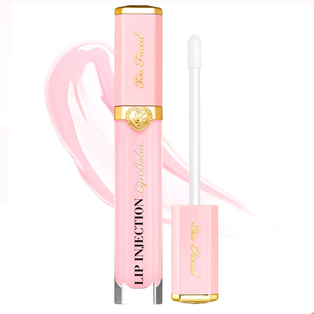 NWT TOO FACED Lip Injection PINK LIP BALM liquid lip gloss Power Plumper NEW